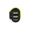 CH-024BL Autolader 3-Uitgangen 6 A 2x USB / USB-C™ Zwart/Groen