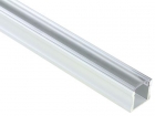 CHLAP1C ALUMINIUM PROFIEL VOOR LEDSTRIPS -  2M - MET TRANSPARANTE DIFFUSORKAP