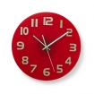 CLWA006GL30RD Wandklok | Diameter: 300 mm | Glas | Rood