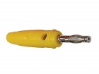 CM19Y BANAANPLUG 4mm - GEEL