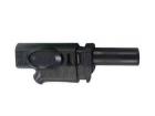 CM21B IEC1010 BANAANPLUG 4mm INSTEEKBAAR - ZWART