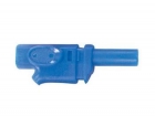 CM21BL IEC1010 BANAANPLUG 4mm INSTEEKBAAR - BLAUW