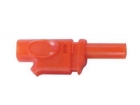 CM21R IEC1010 BANAANPLUG 4mm INSTEEKBAAR - ROOD