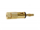 CM25B BANANA PLUGS 4mm GOUD - ZWART