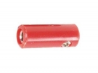 CM28R VROUWELIJKE BANAANPLUG MET SCHROEFCONNECTOR - ROOD