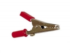 CM8R STANDAARD KROKODILLENKLEM 55mm MET SCHROEFAANSLUTING - ROOD