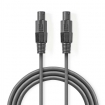 COTH16000GY50 Speaker-Kabel | 48 x 0.20 mm | Koper | 5.00 m | Rond | PVC | Donkergrijs | Kartonnen Sleeve