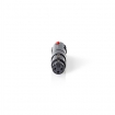 COTP15945BK XLR-Adapter | XLR 3-Pins Male | 6,35 mm Female | Vernikkeld | Recht | Metaal | Zwart | 1 Stuks | Polybag