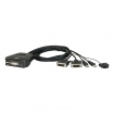 CS22D-AT 2-poorts USB DVI-kabel KVM-switch met externe poortselectieschakelaar