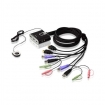 CS692-AT 2-poorts USB HDMI-/audiokabel KVM-switch met externe poortselectieschakelaar