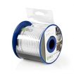 CSBR4030WT100 Coaxkabel op Haspel | RG59U | 75 Ohm | Dubbel Afgeschermd | ECA | 10.0 m | Coax | PVC | Wit | Rol