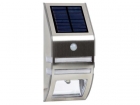 CSOL06 SOLAR TUINWANDLAMP IN ROESTVRIJ STAAL + PIR 0.5 W