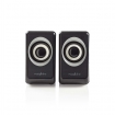 CSPR20020BK PC-Speaker | 2.0 | 18 W | 3,5 mm Male | USB Gevoed | Volumebediening | Output