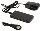 CSU2H7P200BL 7 Poorten Hub USB 2.0 Gevoed Zwart
