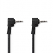 CVGB22000BK10 Audio-Videokabel | 3,5 mm Male | 3,5 mm Male | Vernikkeld | 1.00 m | Rond | PVC | Zwart