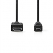 CVGB34700BK20 High Speed ​​HDMI™-Kabel met Ethernet | HDMI™ Connector | HDMI™ Micro-Connector | 4K@30Hz | 10.2 Gbps | 2.00 m | Rond | PVC | Zwart | Doos