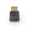 CVGB34902BK HDMI™-Adapter | HDMI™ Connector | HDMI™ Female | Verguld | 270° Gehoekt | ABS | Zwart