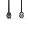 CVGP24800BK30 BNC-Videokabel | BNC Male | RCA Male | Vernikkeld | 75 Ohm | 3.00 m | Rond | PVC | Zwart | Envelop