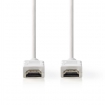 CVGP34000WT20 High Speed ​​HDMI™-Kabel met Ethernet | HDMI™ Connector | HDMI™ Connector | 4K@30Hz | ARC | 10.2 Gbps | 2.00 m | Rond | PVC | Wit | Polybag