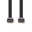 CVGP34100BK15 High Speed ​​HDMI™-Kabel met Ethernet | HDMI™ Connector | HDMI™ Connector | 4K@30Hz | 10.2 Gbps | 1.50 m | Plat | PVC | Zwart | Polybag