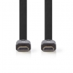 CVGP34100BK20 High Speed ​​HDMI™-Kabel met Ethernet | HDMI™ Connector | HDMI™ Connector | 4K@30Hz | 10.2 Gbps | 2.00 m | Plat | PVC | Zwart | Envelop