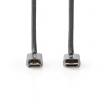 CVTB34000GY50 High Speed HDMI-kabel 5 meter met Ethernet | HDMI™-Connector - HDMI™-Connector | Gun Metal Grey | Gevlochten Kabel