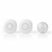 DOORB222CWT2 Draadloze Deurbelset | Netvoeding | 220 - 240 V AC 50 Hz | 1x CR2032 | Volume: 80 dB | Signaalbereik: 300 m | IP44 | Instelbaar volume | 36 Melodiën | 2 Ontvangers | Wit