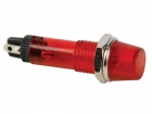 DRDF220RL RONDE SIGNAALLAMP 8mm 220V ROOD