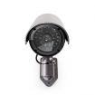 DUMCB40GY Dummy Beveiligingscamera | Bullet | IP44 | Batterij Gevoed | Buiten | Inclusief muurbeugel | Grijs