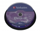 DVDVER00071B Verbatim DVD 4.7GB 10 Stuks