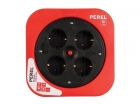 ECBOX10-G DESIGN KABELHASPEL - ROOD - 10 m - RANDAARDE