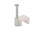 EFCF6W PLATTE KABELCLIP, WIT - 6 mm (100 st/doos)
