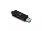 EM1075 EWENT - COMPACTE USB 3.1 Gen1 (USB 3.0) KAARTLEZER MET TYPE C en TYPE A CONNECTOR