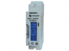 EMDIN01 EENFASIGE kWh-METER VOOR DIN-RAIL MONTAGE - 1 MODULE