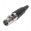 ENF344G 4 Pin Mini XLR Female Connector