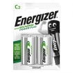 ENRC2500P2 Oplaadbare NiMH-Batterij C | 1.2 V DC | 2500 mAh | Voorgeladen | 2-Blister | HR14 | Zilver