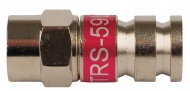 F4324220 F-Connector 6.0 mm Male Zilver