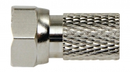 F4331114 F-Connector 2.5 mm Male Zilver/Zilver