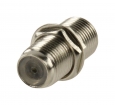 FC-018PROF Antenne Adapter F-Connector Female - F-Connector Female Zilver