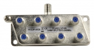 FC-8SPLT-ST-KN Satelliet Splitter F-Splitter Satelliet 18.5 dB / 5-2400 MHz - 8 Uitgangen