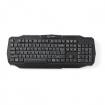 GKBD100BKDE Bedraad Gaming Toetsenbord | USB 2.0 | Membrane Toetsen | LED | QWERTZ | Duits | USB Gevoed | Lengte stroomkabel: 1.50 m | Gaming