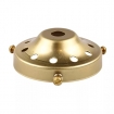 FT29300077 Glashouder messing diameter 61mm hoogte 25mm gat 10,5mm