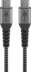 WE032107908 USB-C naar USB-C Textiel kabel 0.5 meter 3A / 60W