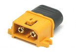 HDXT60L-M XT60 Voedingsconnector 2-polig Male 30A - 500Vdc met kap