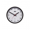 HE-CLOCK-18 Zendergestuurde Wandklok 30 cm Analoog Wit / Zwart