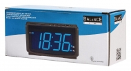 HE-CLOCK-65 Zendergestuurde Wekker Digitaal Zwart