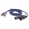 HEFL26150 DAP 2x XLR male naar 2x RCA male 1.5m