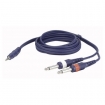 HEFL35150 DAP Stereo Jack 6.3mm naar 2 RCA Male 1.5m