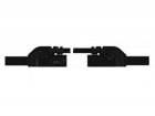 HM0401S25A CONTACT PROTECTED INJECTION-MOULDED MEASURING LEAD 4mm 25cm / BLACK (MLB-SH/WS 25/1)