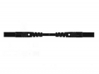 HM0401S50 CONTACT PROTECTED INJECTION-MOULDED MEASURING LEAD 4mm 50cm / BLACK (MLB/GG-SH 50/1)